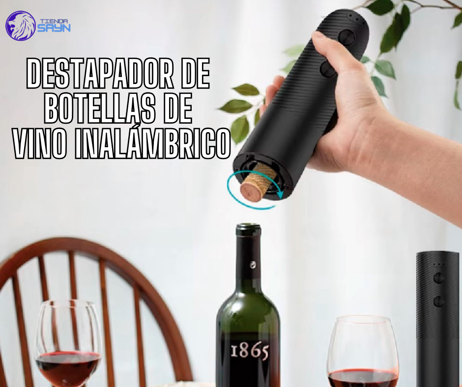 DESTAPADOR DE BOTELLAS DE VINO INALÁMBRICO