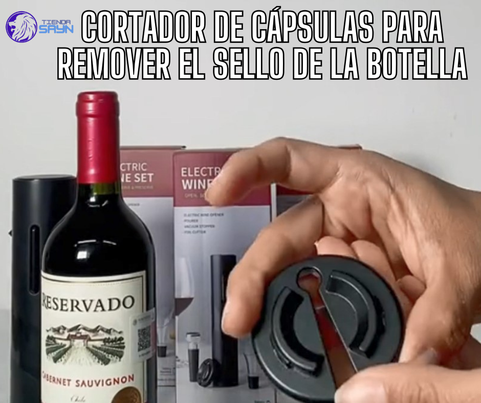 DESTAPADOR DE BOTELLAS DE VINO INALÁMBRICO